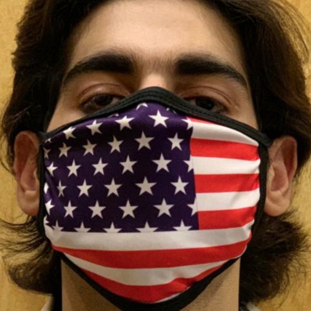 Handmade face masks american flag